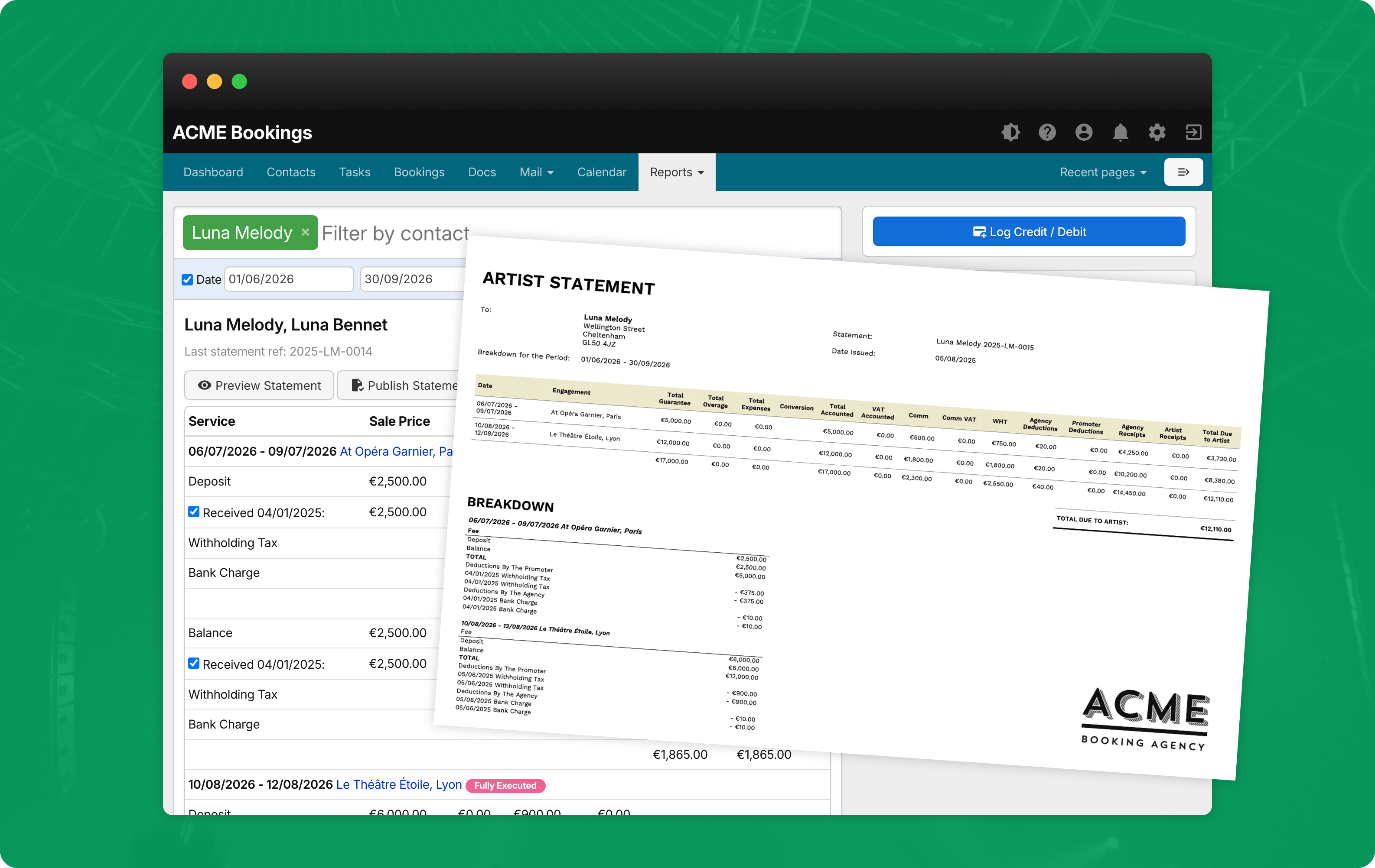 Financial management and task tracking